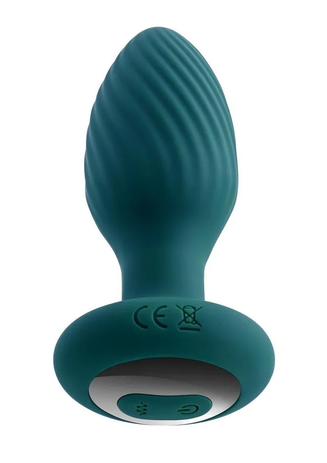 Playboy Male Sex Toys Playboy Spinning Tail Teaser Rechargeable Silicone Rotating Anal Plug with Remote Control