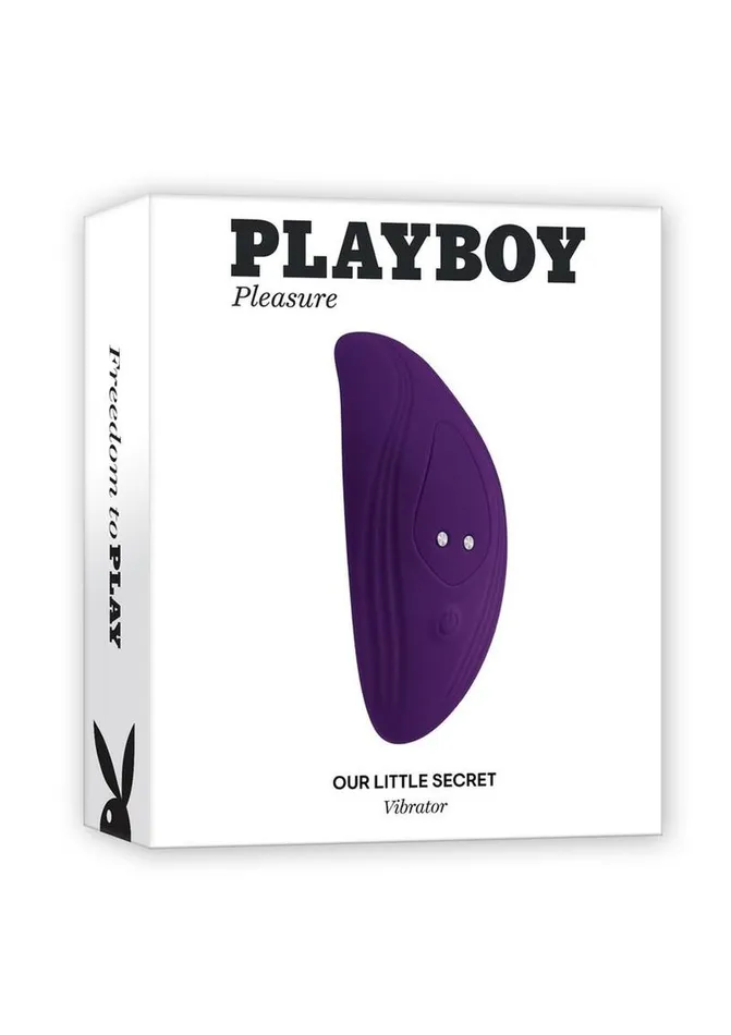 Playboy Our Little Secret Rechargeable Silicone Panty Vibe with Remote Control Playboy Female Sex Toys