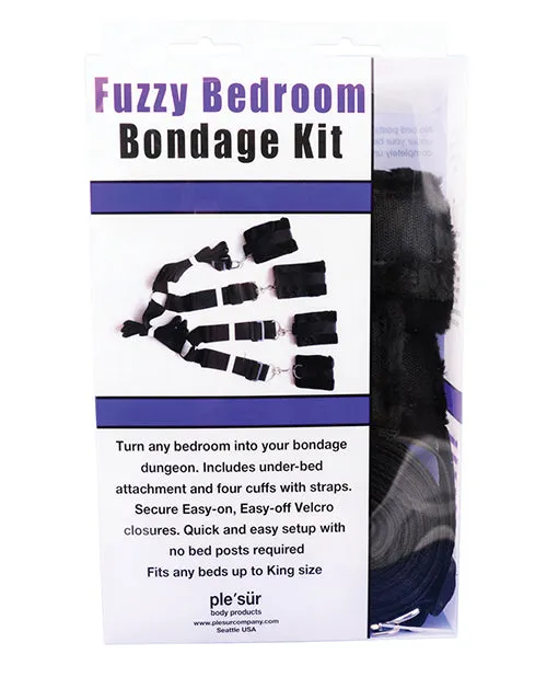 Plesur Fuzzy Bedroom Bondage Kit Black S G Entertainment Plesur B Anal