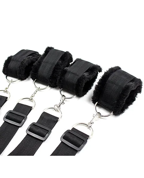Plesur Fuzzy Bedroom Bondage Kit Black S G Entertainment Plesur B Anal