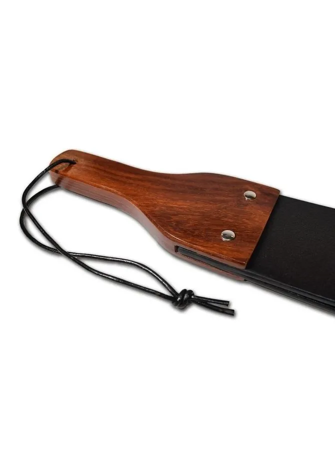 Prowler RED Restraints Prowler Red Leather and Wood Flapper Paddle