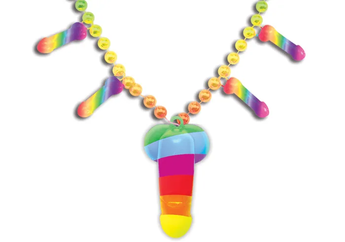 Rainbow Pecker Whistle Necklace Hott Products Anal