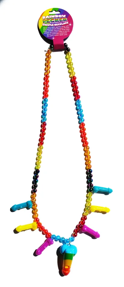 Rainbow Pecker Whistle Necklace Hott Products Anal