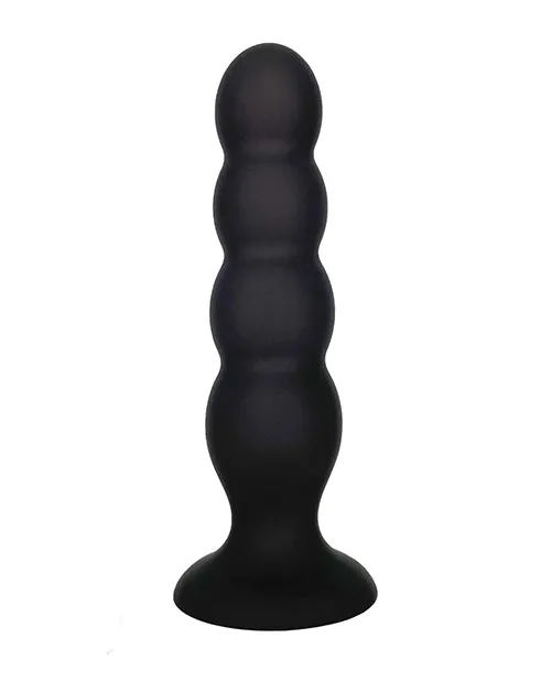 Rascal Video LLC Anal VERS Liquid Silicone Suction Anal Plug Black