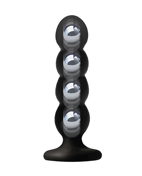 Rascal Video LLC Anal VERS Liquid Silicone Suction Anal Plug Black