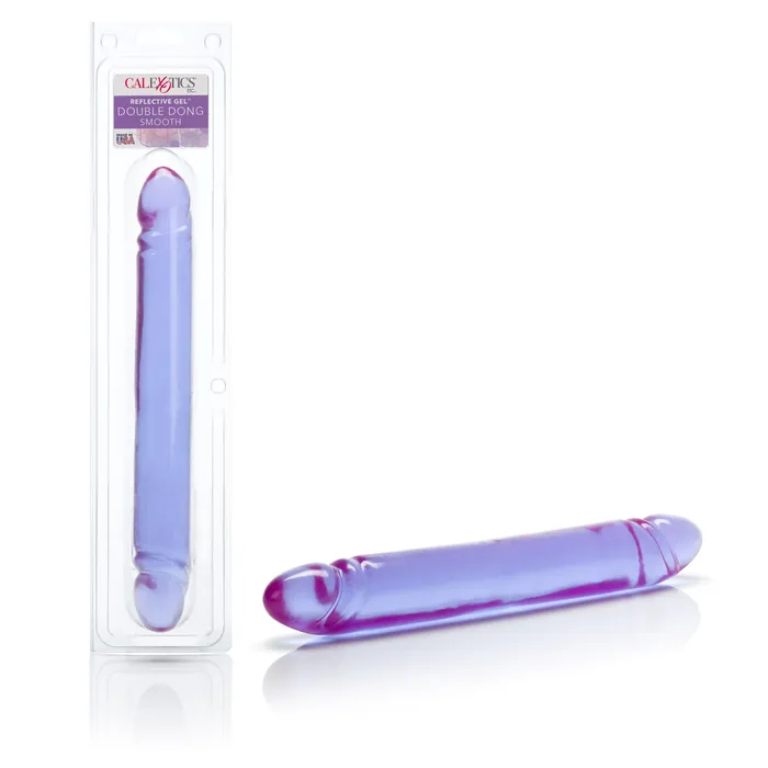 Reflective Gel Smooth Double Dildo CalExotics Dildos