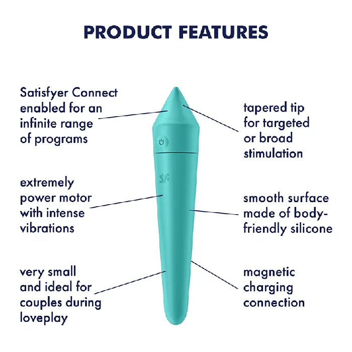 Satisfyer Ultra Power Bullet 8 Turquoise Eis INCsatisfyer Vibrators