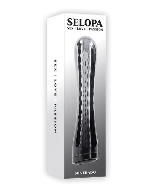 Selopa Silverado Bullet Vibrator GreyBlack Evolved Novelties INC Vibrators Selopa Silverado Bullet Vibrator GreyBlack Evolved Novelties INC Vibrators