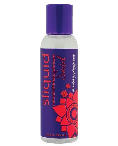 Sexual Health Wellbeing Sliquid Swirl Flavored Natural Lubricant 2 Oz Sliquid LLC