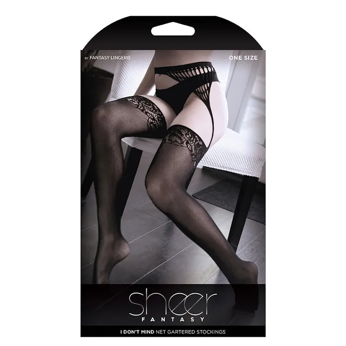 Sheer Fantasy I Dont Mind Garter Stockings Fantasy Lingerie Male Sex Toys