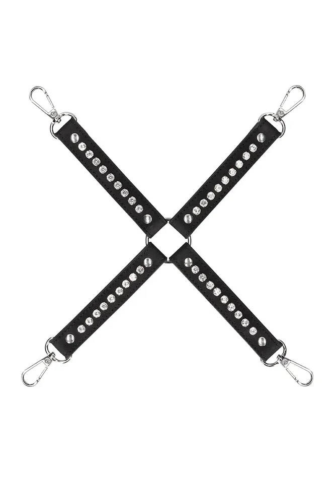 Shots America Diamond Studded Hogtie Black Anal