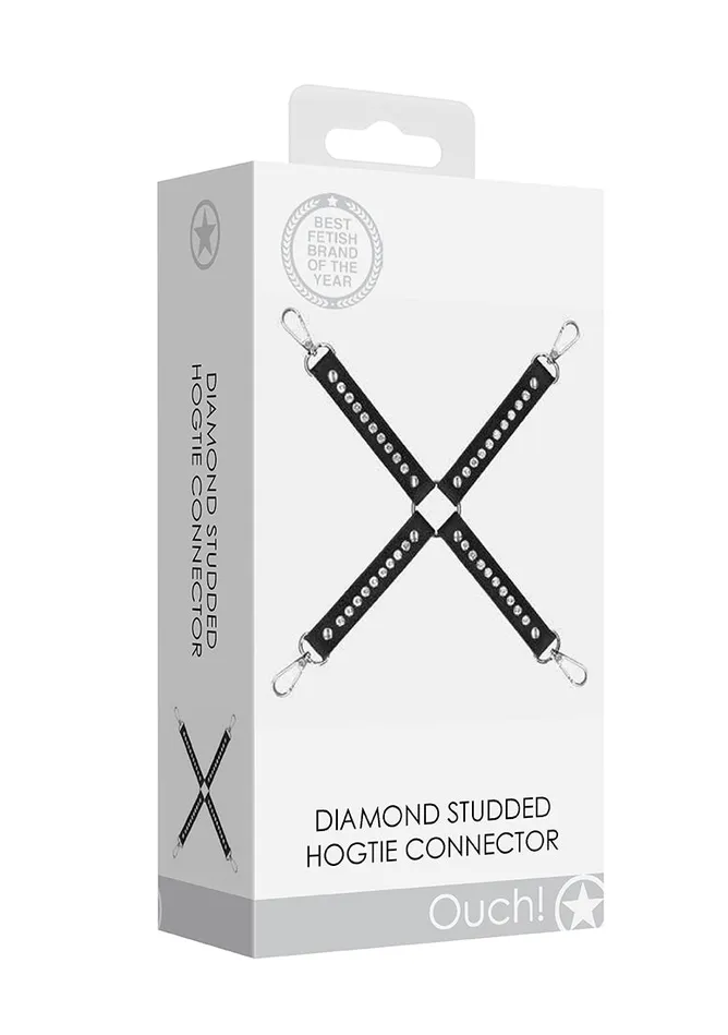 Shots America Diamond Studded Hogtie Black Anal