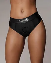 Shots America LLC Female Sex Toys Vibrating Strap On Thong with Rear Straps Black ML