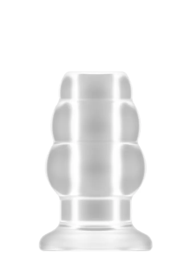 Shots America No49 Small Hollow Tunnel Butt Plug 3 Inch Translucent Anal