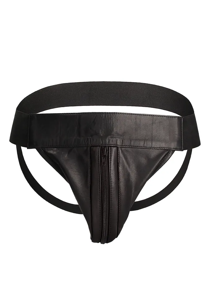 Shots America Plain Front With Zip Jock Sm Black Anal