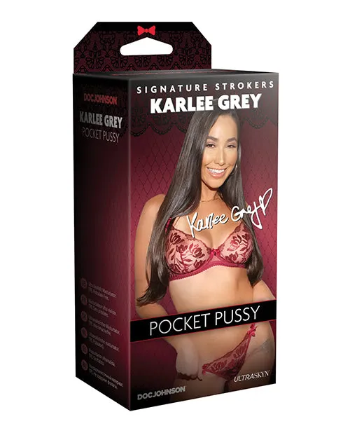 Signature Strokers Karlee Grey Pocket Pussy Doc Johnson Male Sex Toys