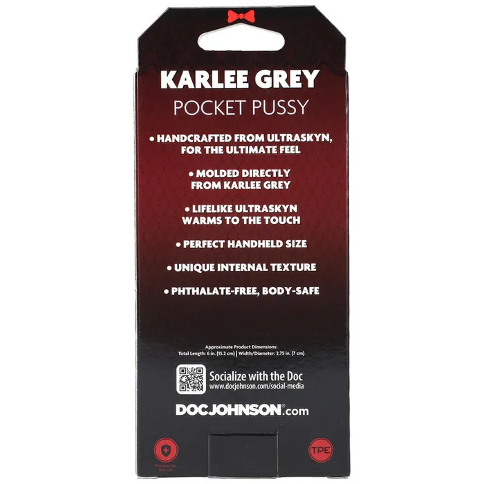 Signature Strokers Karlee Grey Pocket Pussy Doc Johnson Male Sex Toys