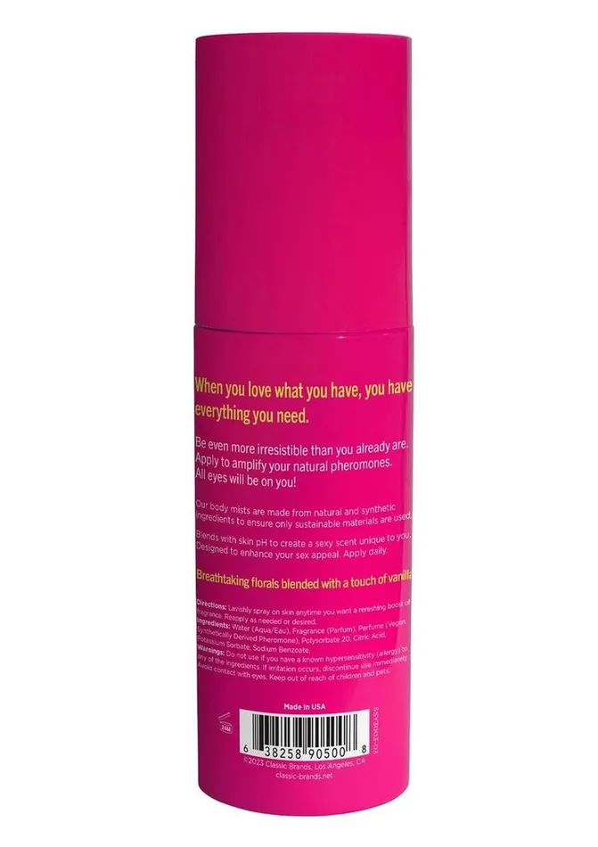 Simply Sexy Pheromone Body Mist Love All Of Me Simply Sexy Vibrators