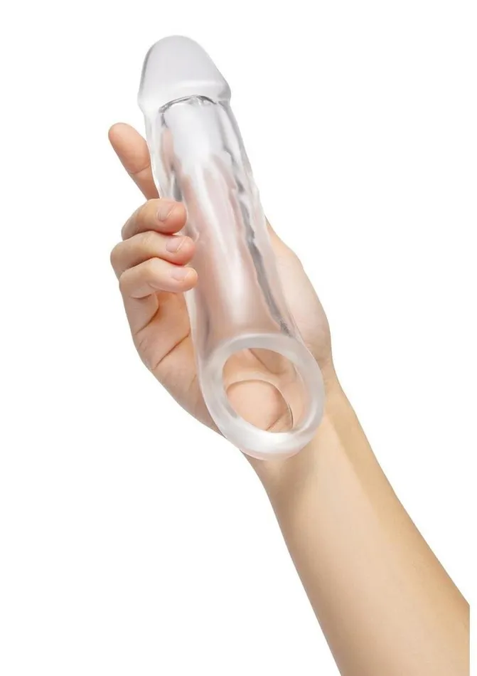 Size Up Male Sex Toys Size Up Girthy Clear View Penis Extender with Ball Loop Size Up Male Sex Toys Size Up Girthy Clear View Penis Extender with Ball Loop