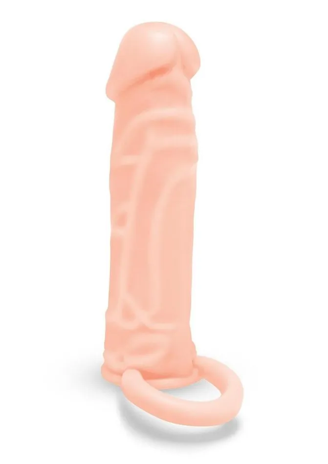 Size Up Size Up Silicone Realistic Penis Extender with Ball Loop Male Sex Toys