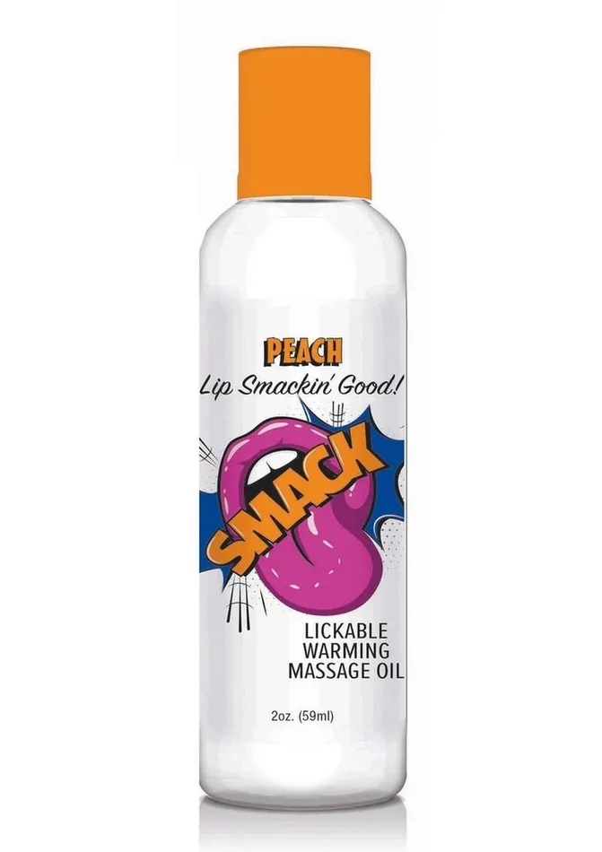 Smack Couples Smack Lickable Massage Oil 2oz Peach