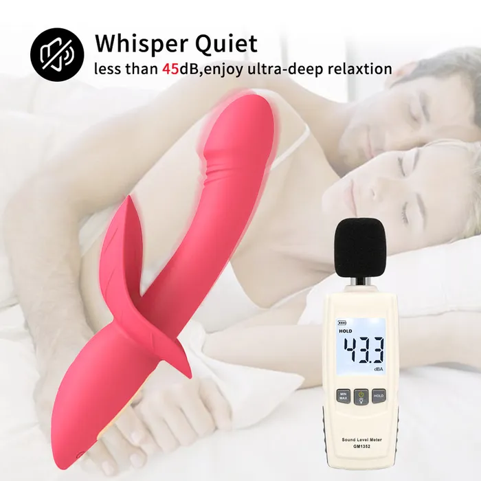 Sorlove Female Sex Toys 16 Powerful Patterns Soft GSpot Dildo Vibrator with Clit Stimulation