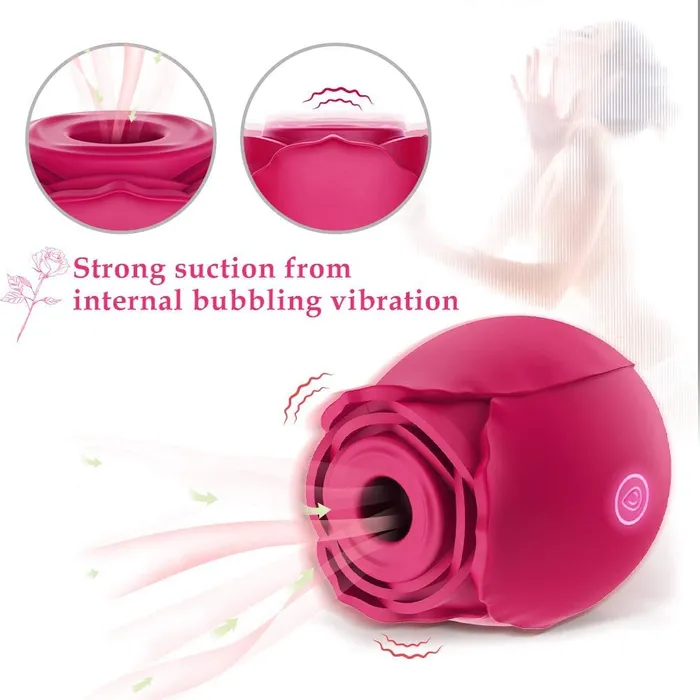 Sorlove Female Sex Toys Rose Clitoral Sucking Vibrator for Women with 7 Intense Suction
