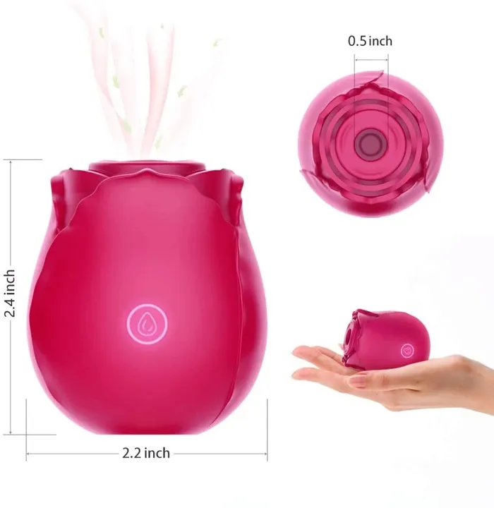 Sorlove Female Sex Toys Rose Clitoral Sucking Vibrator for Women with 7 Intense Suction