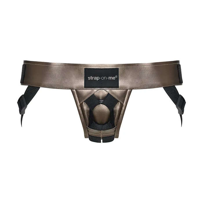 StrapOnMe Female Sex Toys StrapOnMe Curious Leatherette Harness Bronze