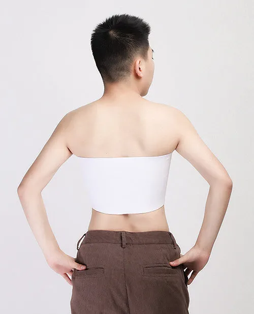 Thank Me Now INC Anal Gender Fluid Strapless Chest Compression Binder XXXL White