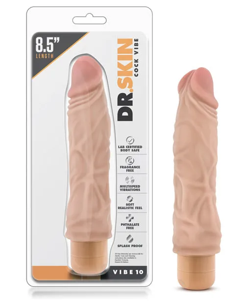 Vibrators Blush Novelties Dr Skin Vibe 10 Beige