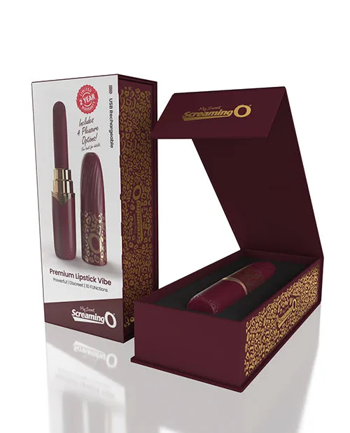 Vibrators Bushman Products Screaming O My Secret Premium Lipstick Vibe Merlot
