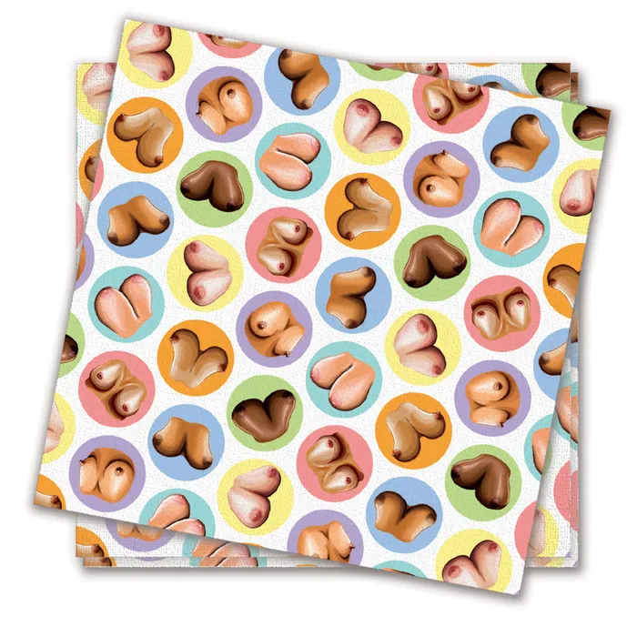 Vibrators CandyPrints CandyPrints Boobs Napkins 8pk