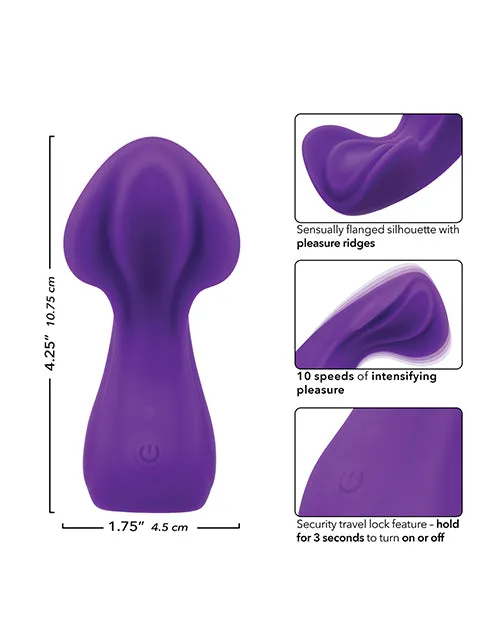 Vibrators Cascade Wave Rechargeable Vibrator Purple California Exotic Novelties