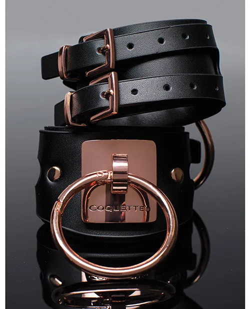 Vibrators Coquette International Pleasure Collection Adjustable Handcuffs Blackrose Gold Vibrators Coquette International Pleasure Collection Adjustable Handcuffs Blackrose Gold