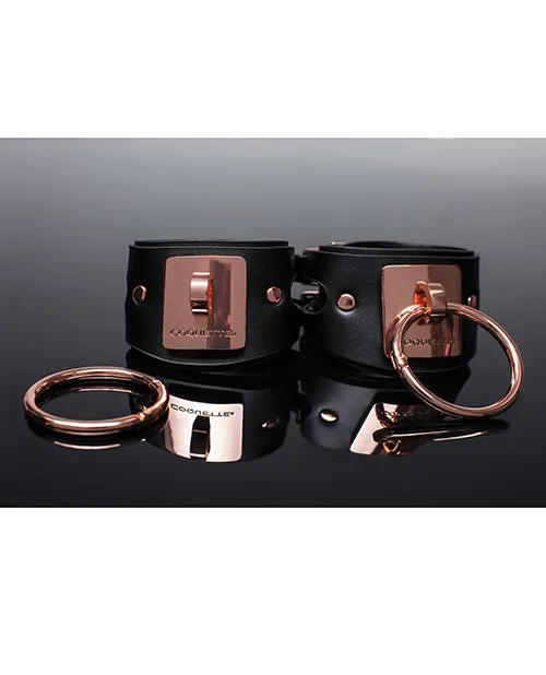 Vibrators Coquette International Pleasure Collection Adjustable Handcuffs Blackrose Gold Vibrators Coquette International Pleasure Collection Adjustable Handcuffs Blackrose Gold
