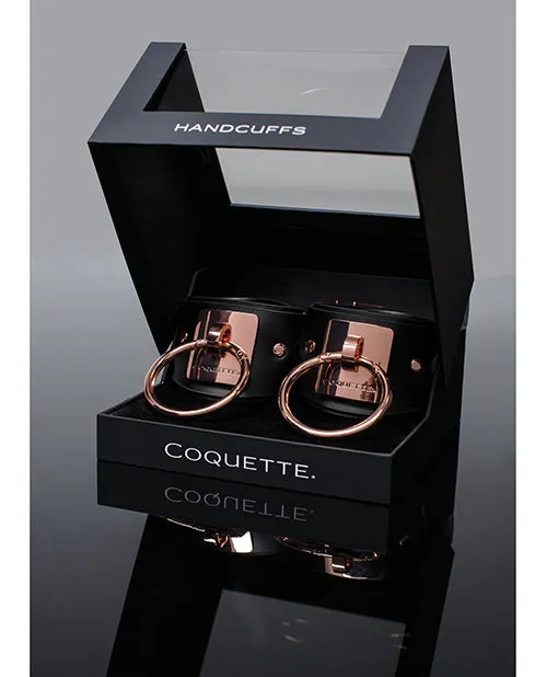 Vibrators Coquette International Pleasure Collection Adjustable Handcuffs Blackrose Gold Vibrators Coquette International Pleasure Collection Adjustable Handcuffs Blackrose Gold