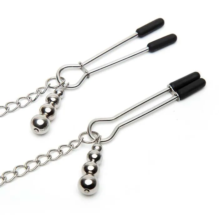 Vibrators Fifty Shades of Grey Fifty Shades Play Nice Satin Collar Nip Clamps