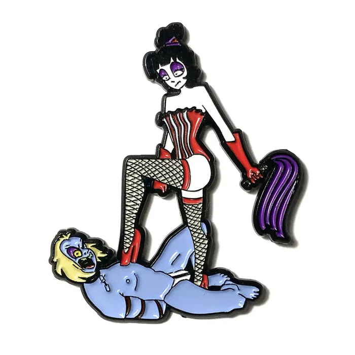 Vibrators Geeky Kinky Mistress Lydia Flog Pin Geeky Kinky