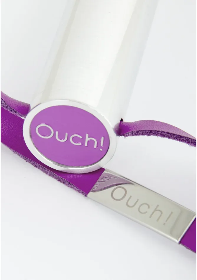 Vibrators Leather Paddle Purple Shots America