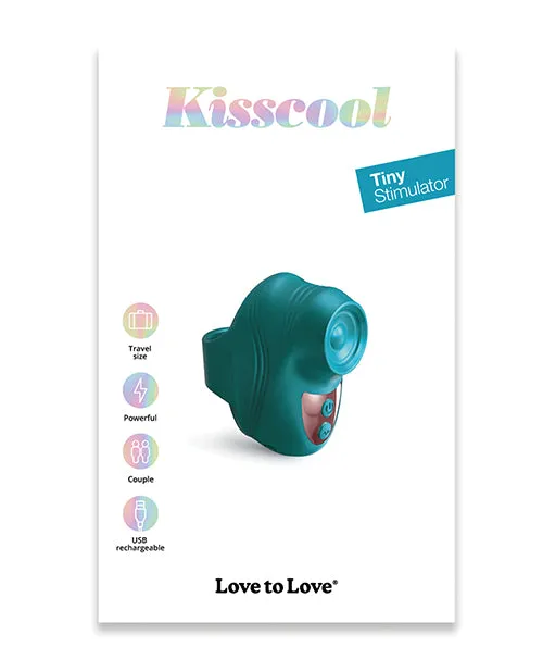 Vibrators Lovely Planet Love to Love Kisscool Tapping Finger Vibe Teal Me