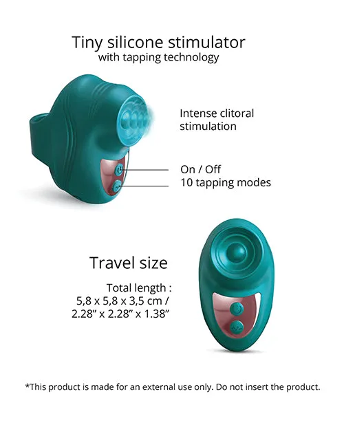 Vibrators Lovely Planet Love to Love Kisscool Tapping Finger Vibe Teal Me