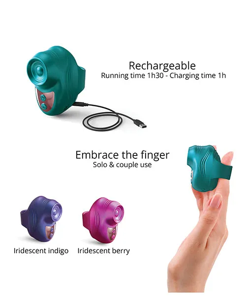 Vibrators Lovely Planet Love to Love Kisscool Tapping Finger Vibe Teal Me