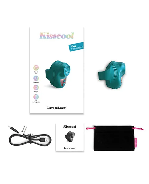 Vibrators Lovely Planet Love to Love Kisscool Tapping Finger Vibe Teal Me