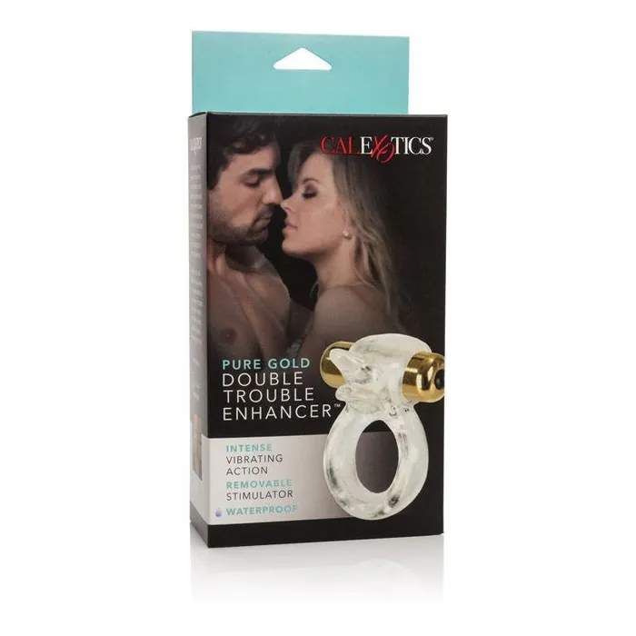 Vibrators Nice and nasty Bz CALEXOTICS Extreme Pure Gold Double Trouble Couples Enhancer