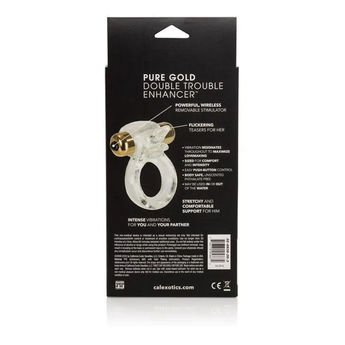 Vibrators Nice and nasty Bz CALEXOTICS Extreme Pure Gold Double Trouble Couples Enhancer