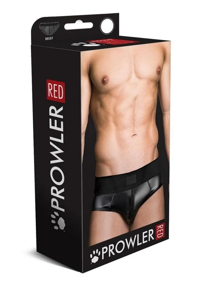 Vibrators Prowler Red Wetlook Brief Blk Sm Prowler RED