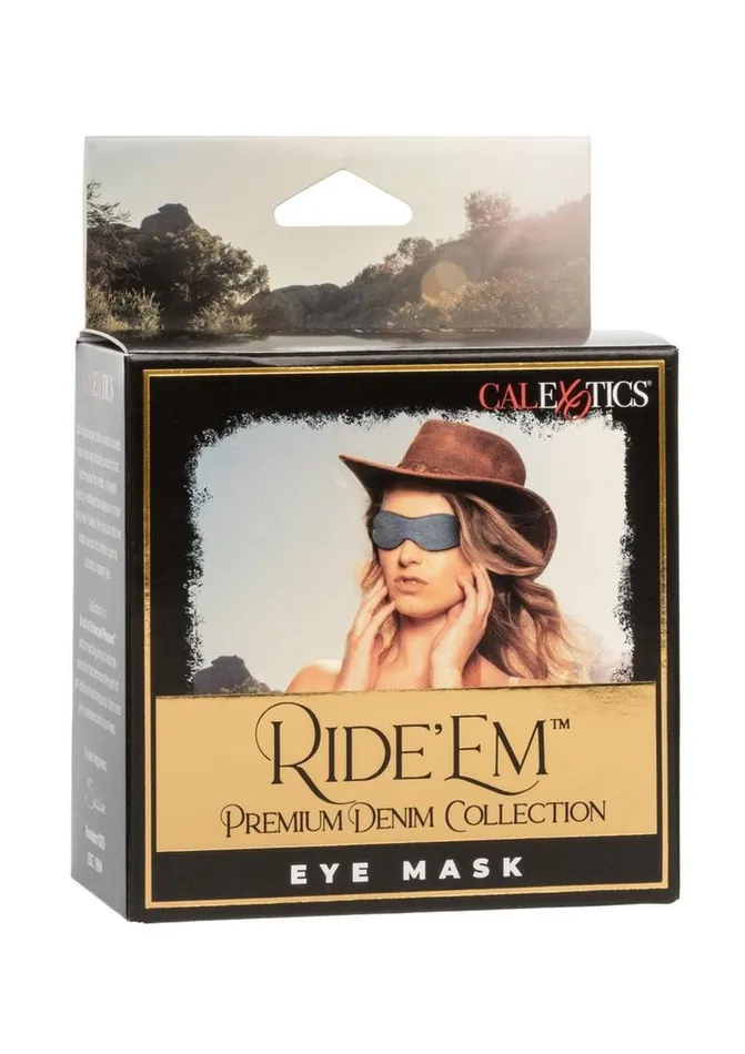 Vibrators Ride em Ride Em Premium Denim Collection Eye Mask