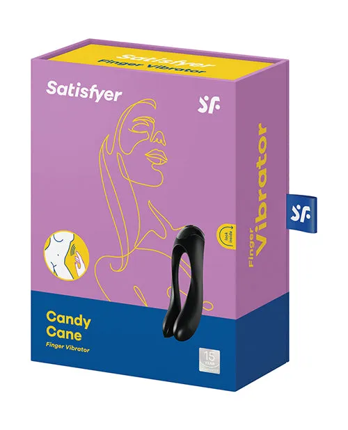 Vibrators Satisfyer Candy Cane Finger Vibe Black Eis INCsatisfyer