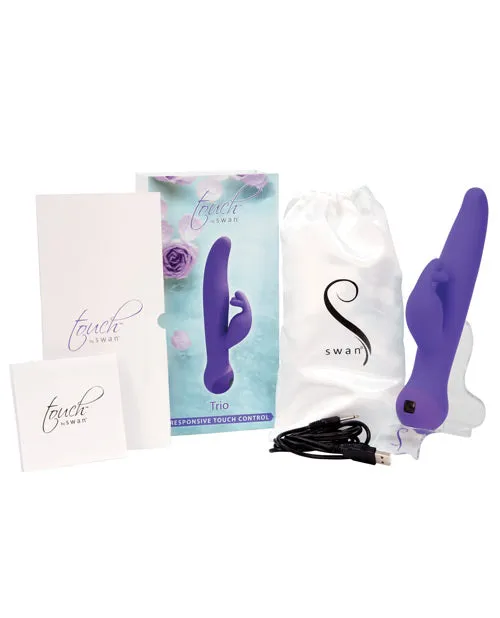 Vibrators Touch by Swan Trio Rabbit Vibrator Purple BMS Enterprises